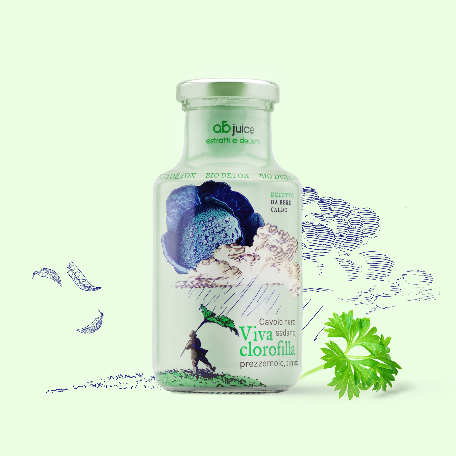 超現(xiàn)實場景插畫果汁包裝設(shè)計