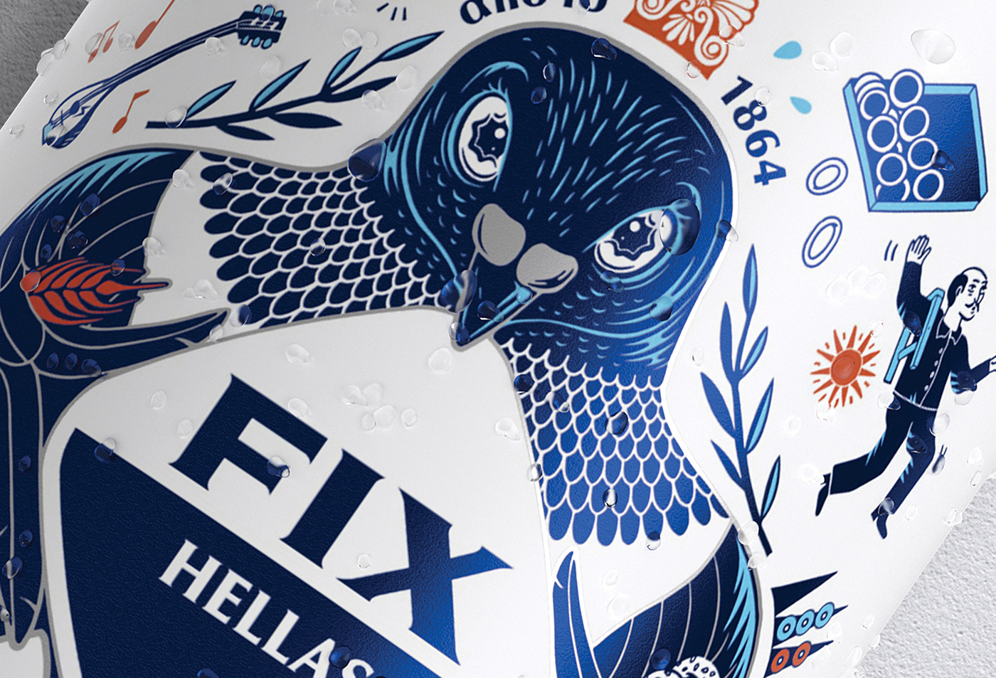國際包裝設(shè)計分享：希臘啤酒包裝設(shè)計 FIX HELLAS，充滿地域特色